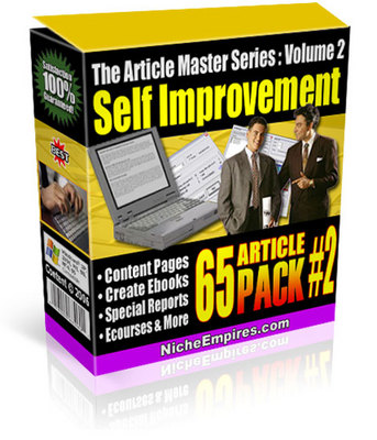Product picture 65 Self Improvement Articles MMR